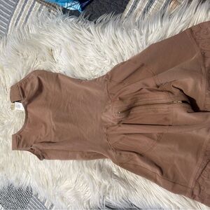 Brown Sleeveless Dress